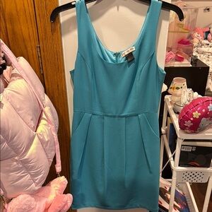 Teal Sleeveless Dress